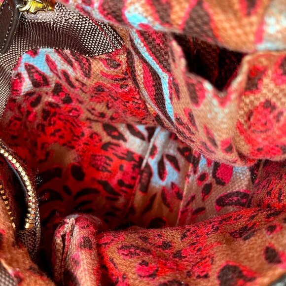 JPK Paris Bucket Bag Snap Closure Functional Pockets Removable Strap Brown W OS - Picture 9 of 15